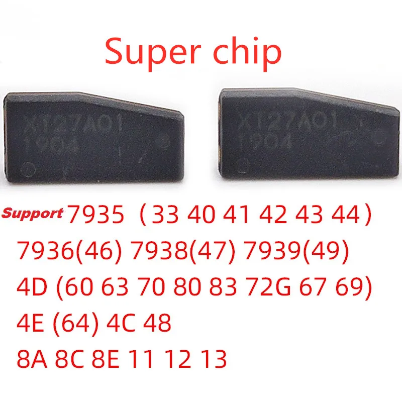 

100pcs Xhorse VVDI Super Chip XT27A01 XT27A66 Transponder for ID46/40/43/4D/8C/8A/T3/47 for VVDI2 VVDI Key Tool/Mini Key Tool