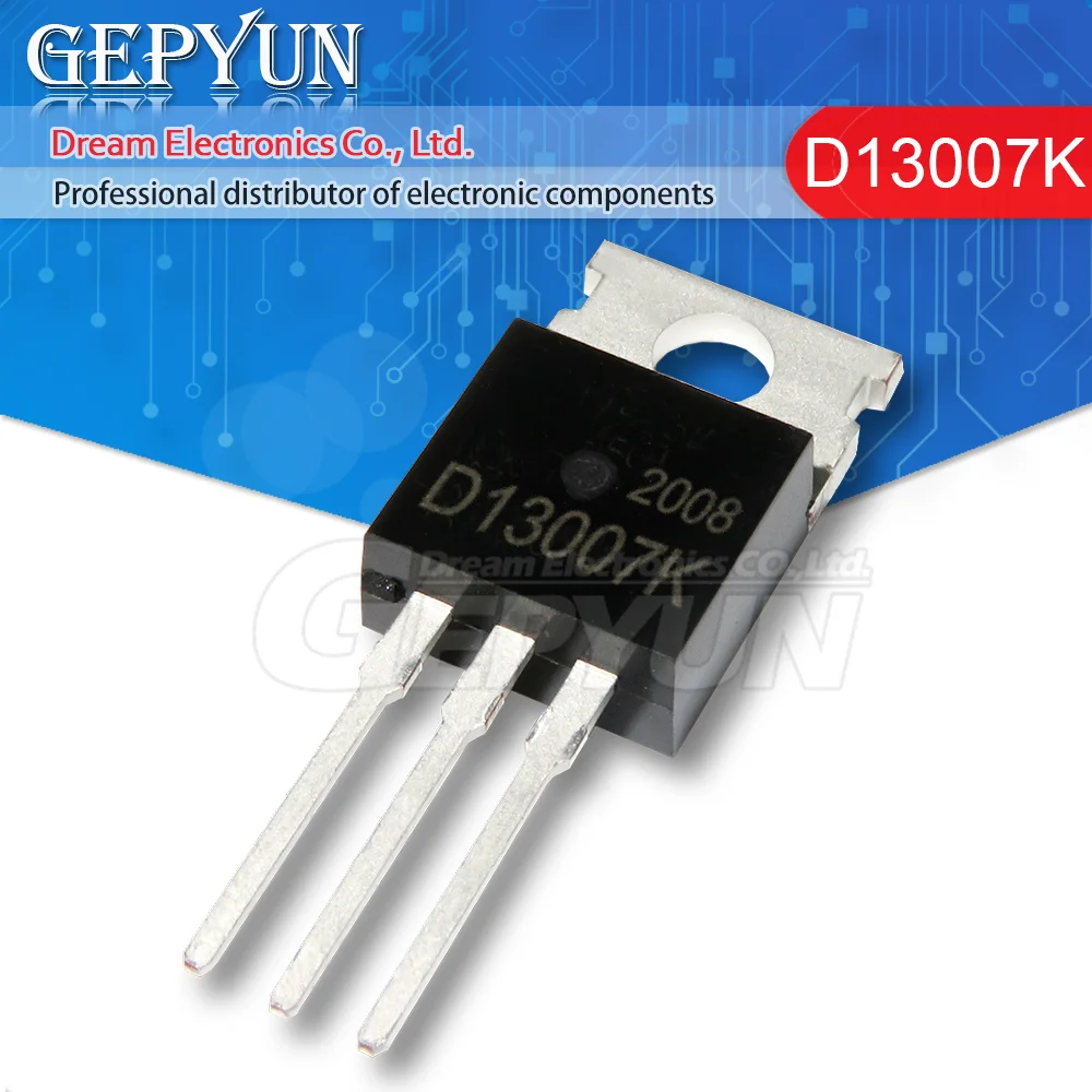 10pcs D13007K 400V 8A D13007 TO-220 D13009K new In stock