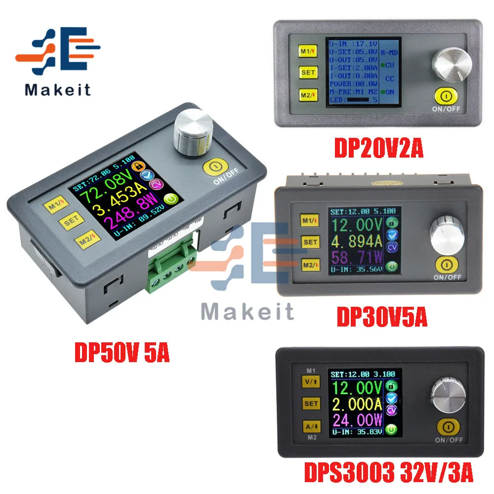 DP50V5A DP30V5A DP20V2A DPS3003 Constant Voltage Current Step Down Programmable Power Supply Module LCD Buck Converter Module