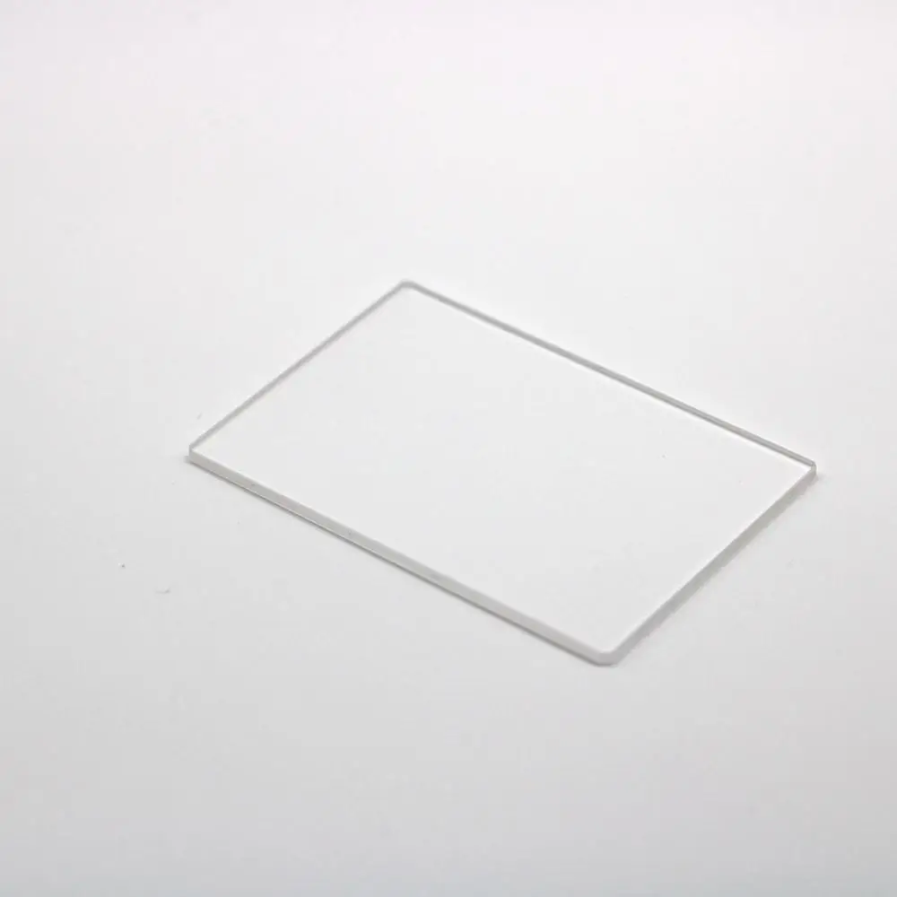 50pcs total size 20x20x0.5mm clear transparent optical quartz fused silica plates JGS2