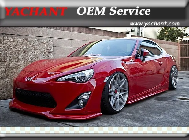 FRP Fiber Glass VTX Style Body kit Front Bumper Lip Side Skirt Rear Bumper Spats Fit For Toyota GT86 FT86 ZN6 Scion FR-S FRS