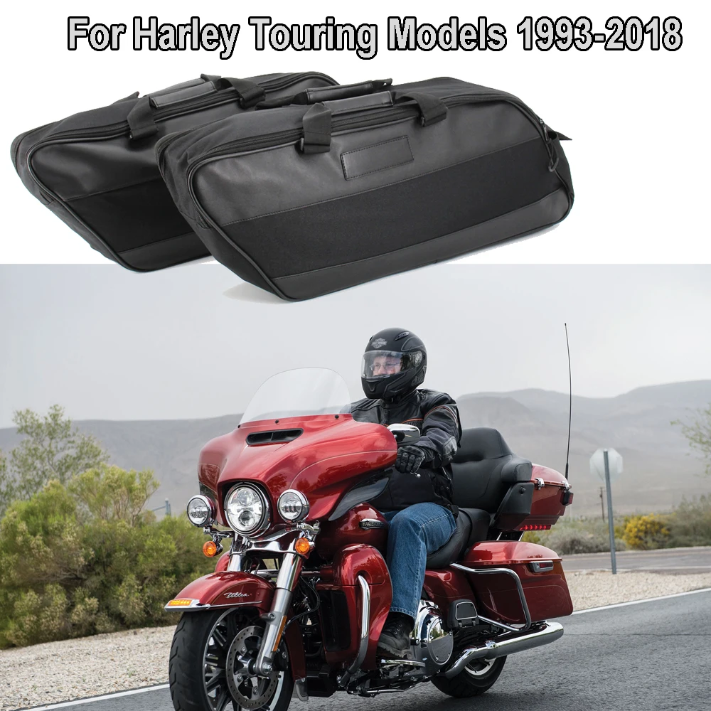 

Motorcycle For Harley Touring Road King Electra Street Glide Ultra Tour FLTR FLHX Saddle Bag Luggage Rack Liner Saddlebag 93-20