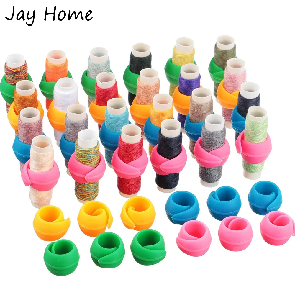 20/10pcs Sewing Machine Thread Spool Savers Bobbins Thread Holder Prevent Thread Unwinding for Hand Machine Sewing Supplies