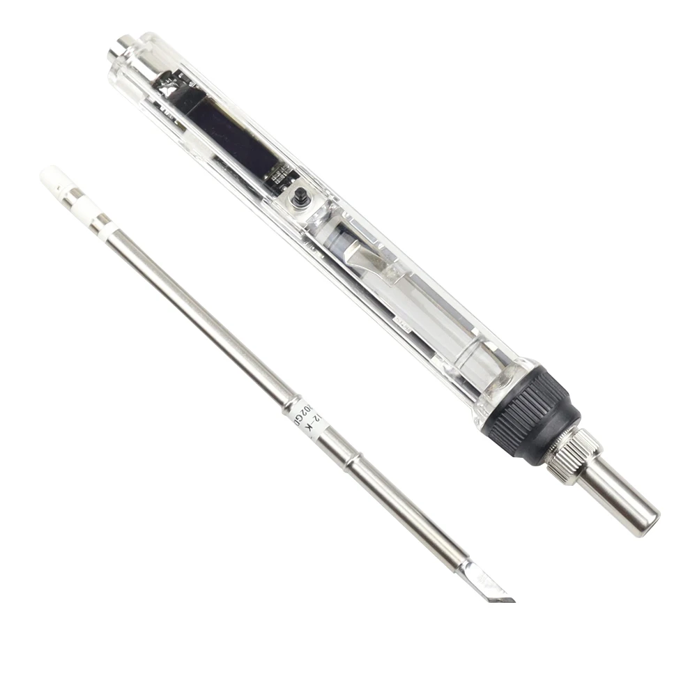 Digital OLED T12 Mini Soldering Iron DC 12-24V 72W Adjustable Temperature Electric Welding Solder Tip Station Tool