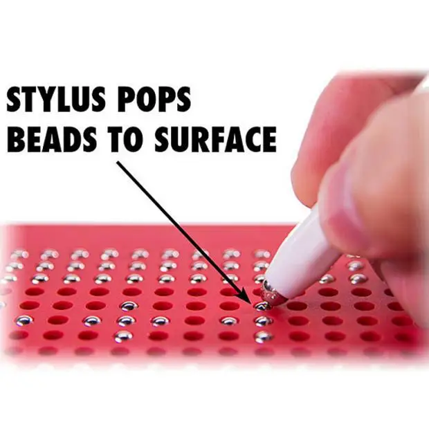 Magnetic Tablet Magnet Drawing Board Steel Bead Stylus Pen Pop Bead Learning Educational Writing Toys for Children Gift