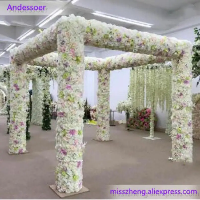 Large scale wedding arch Square Shopping Mall performance birthday party party metal arch decoration