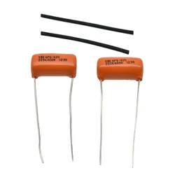 2pcs Guitar Bass Sprague 715P/225P Orange Drop Capacitors 0.1/0.015/0.022/0.047/0.068UF 100v/200v/400v/ Tone Cap