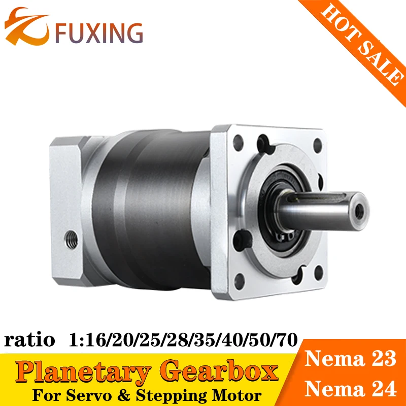 

PLF60A Ratio15 20 25 35 40 50:1 Nema 23 24 Stepping Motor 60mm 200w 400w Servo Motor Speed Reducer Precision Planetary Gearbox