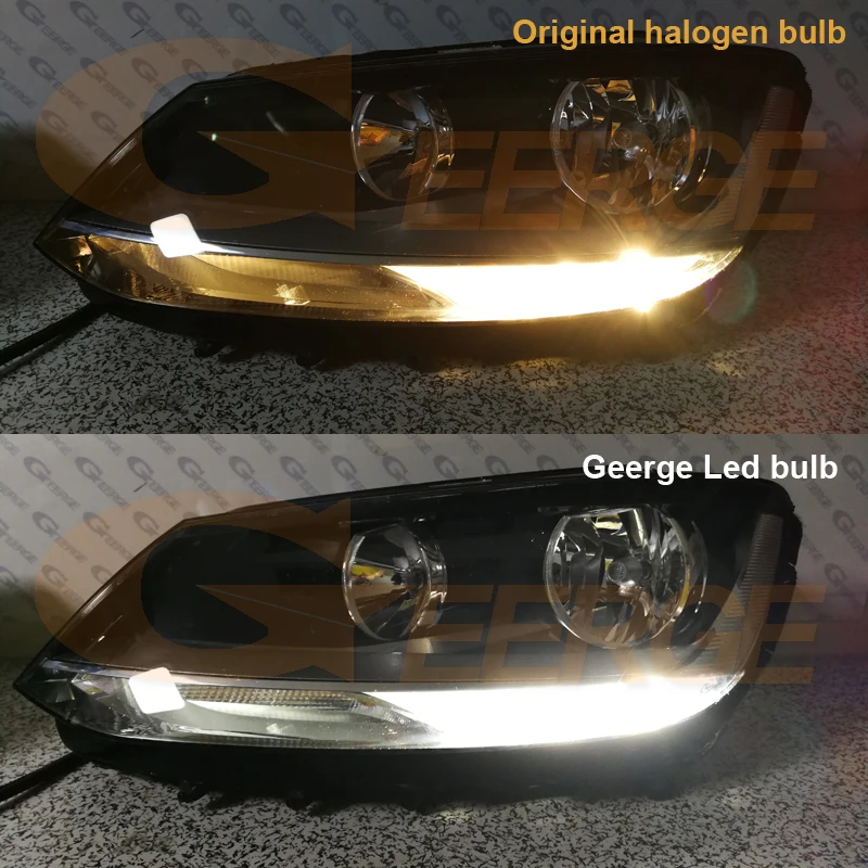 For Volkswagen VW Sharan 7N 2011-2019 Halogen Headlight Ultra Bright White 1156 BA15s LED Bulbs Daytime DRL Light No Error