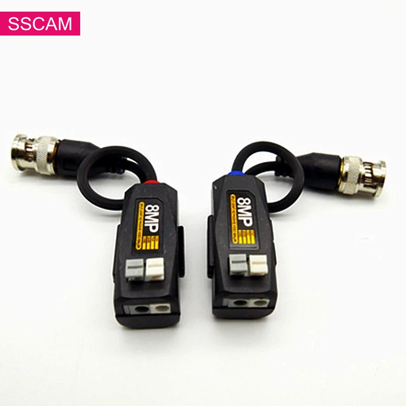 

5 Pairs/Lot CCTV Video Balun 8MP 4K Passive Transceiver 300M Distance UTP BNC Cable CAT5 Cable for Analog Camera