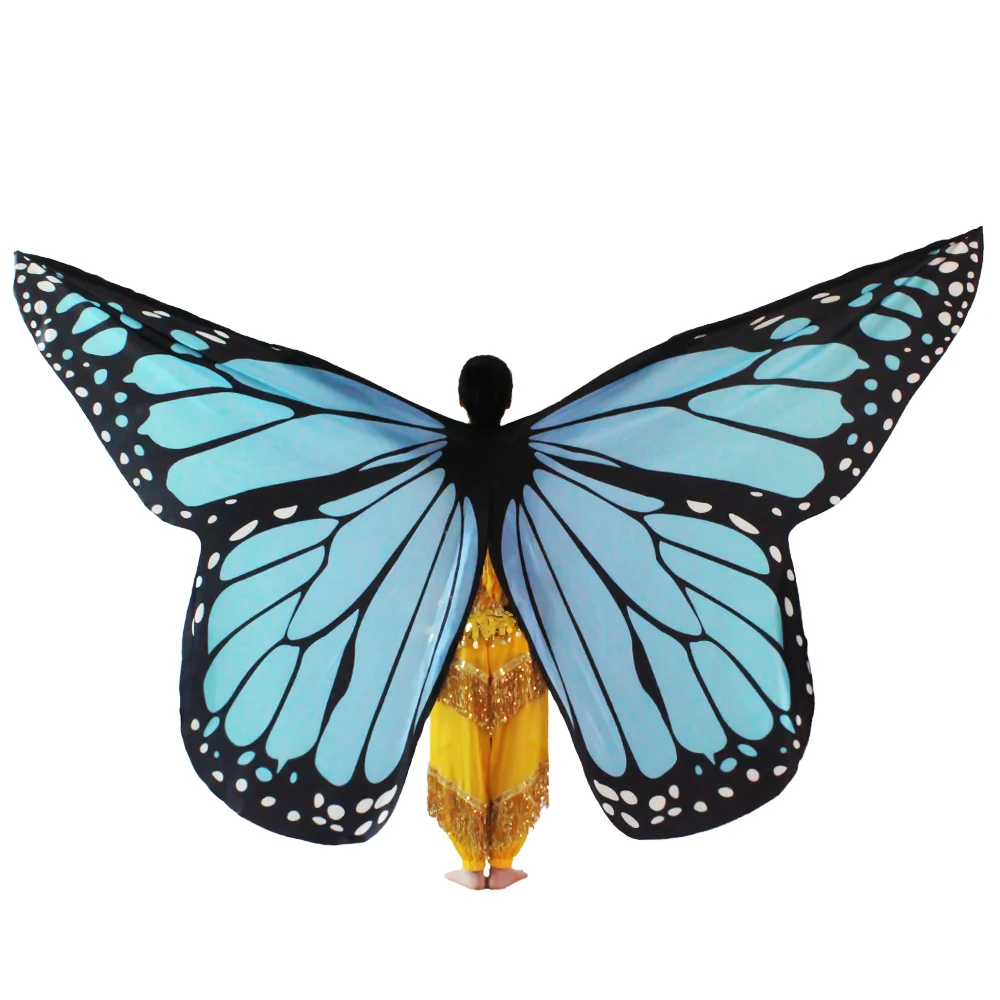 Belly Dance Butterfly Wings Kids Performance Stage Wear Women Dancer Clothes Adult Bellydance Costume Wings Cosplay Moveable