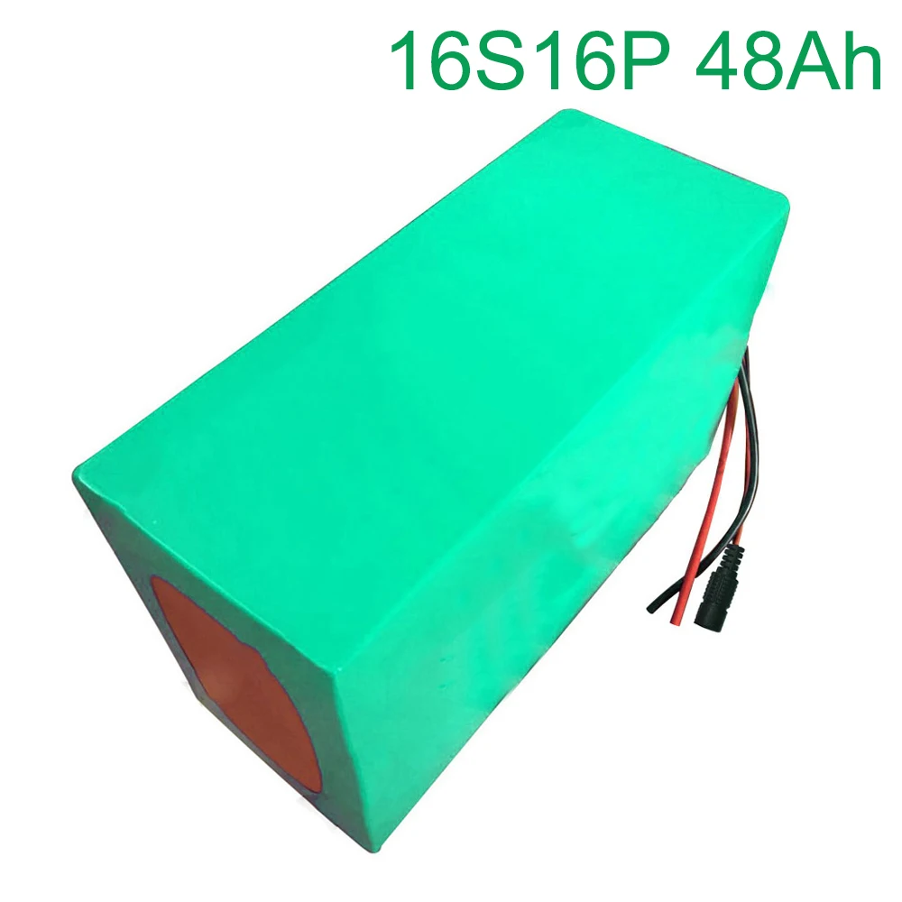 60V 48Ah 16S16P 18650 Li-ion Battery electric two Three wheeled motorcycle bicycle  ebike        315*165*140mm