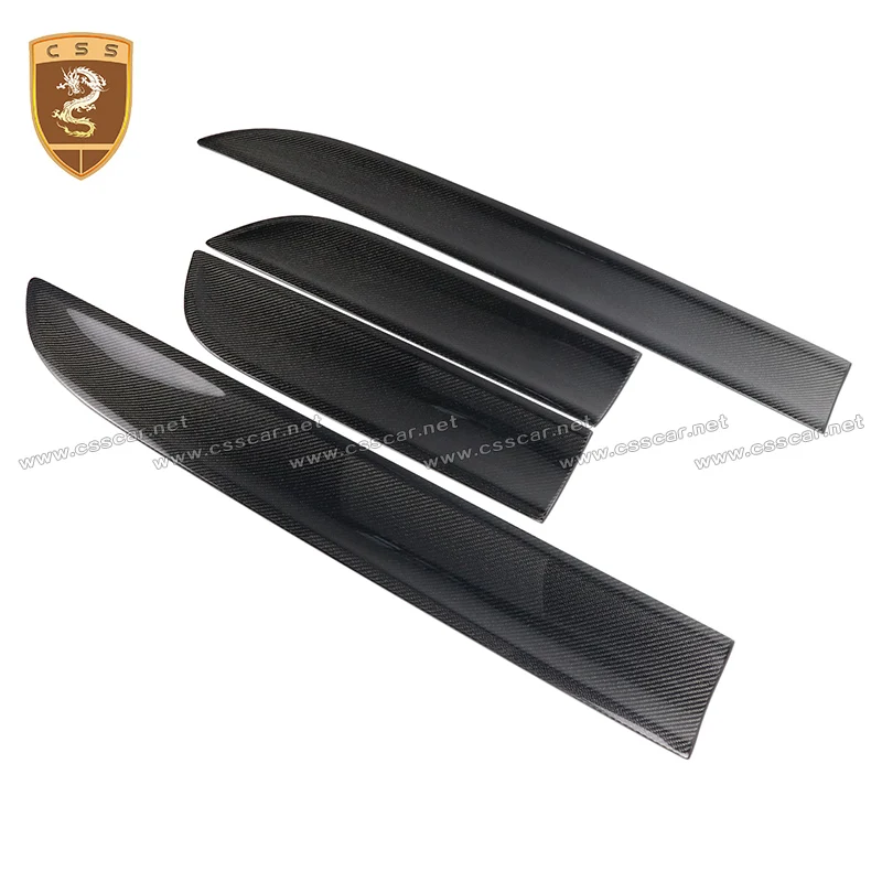 Real Carbon Fiber Car Inner Door Strip Trim Auto Interior Accessories For 2014 Porsche-Macan 95B Dry Carbon Door Interior Trims