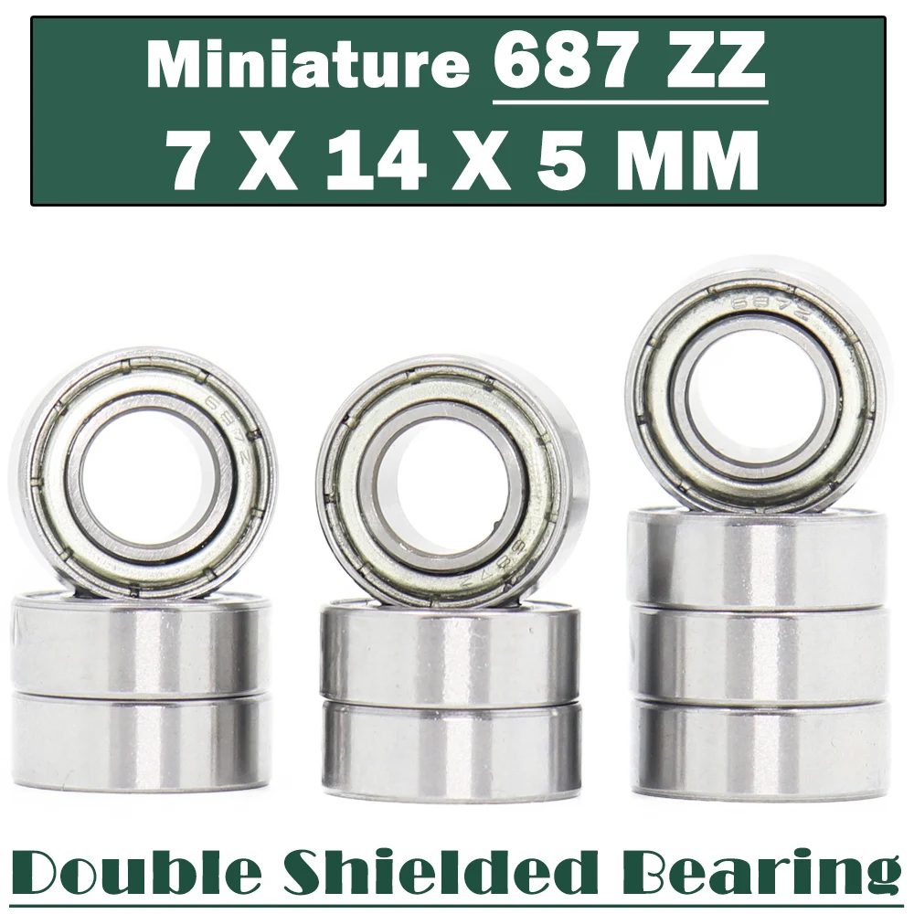 687ZZ Bearing ( 10 PCS ) 7*14*5 mm Miniature 687Z Ball Bearings 618/7ZZ