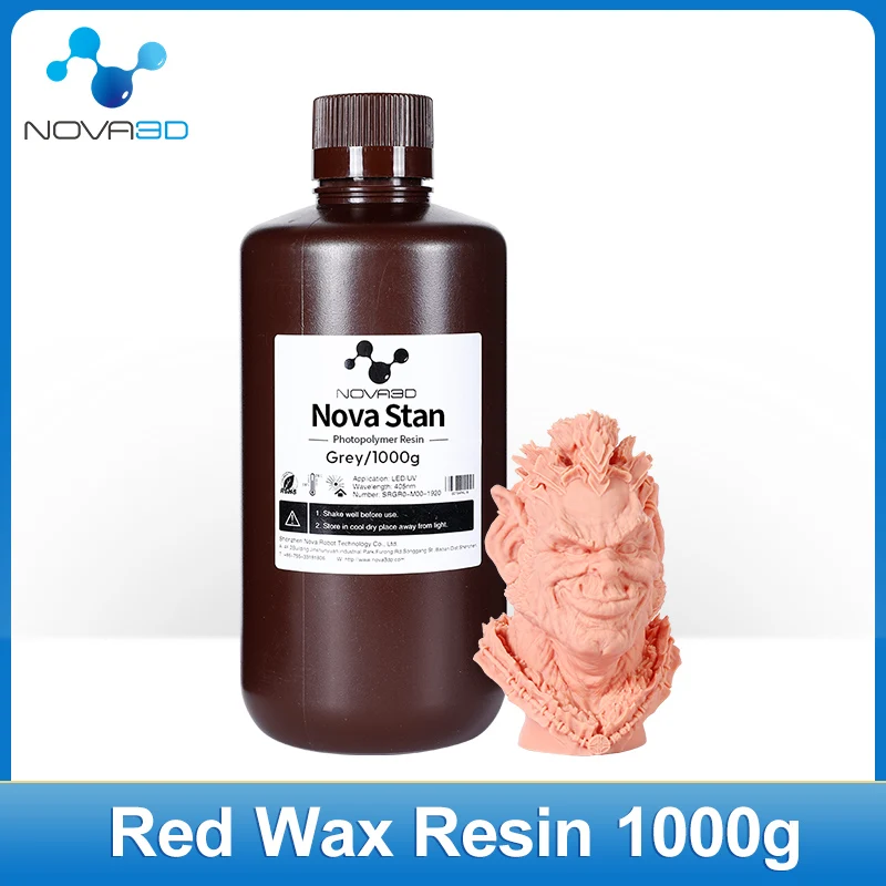 NOVA3D принтер Red Wax Impresora 3D Resina 3d Printer Kit Resin Print LCD 405nm Photosensitive Materials for Mars Photon MONO