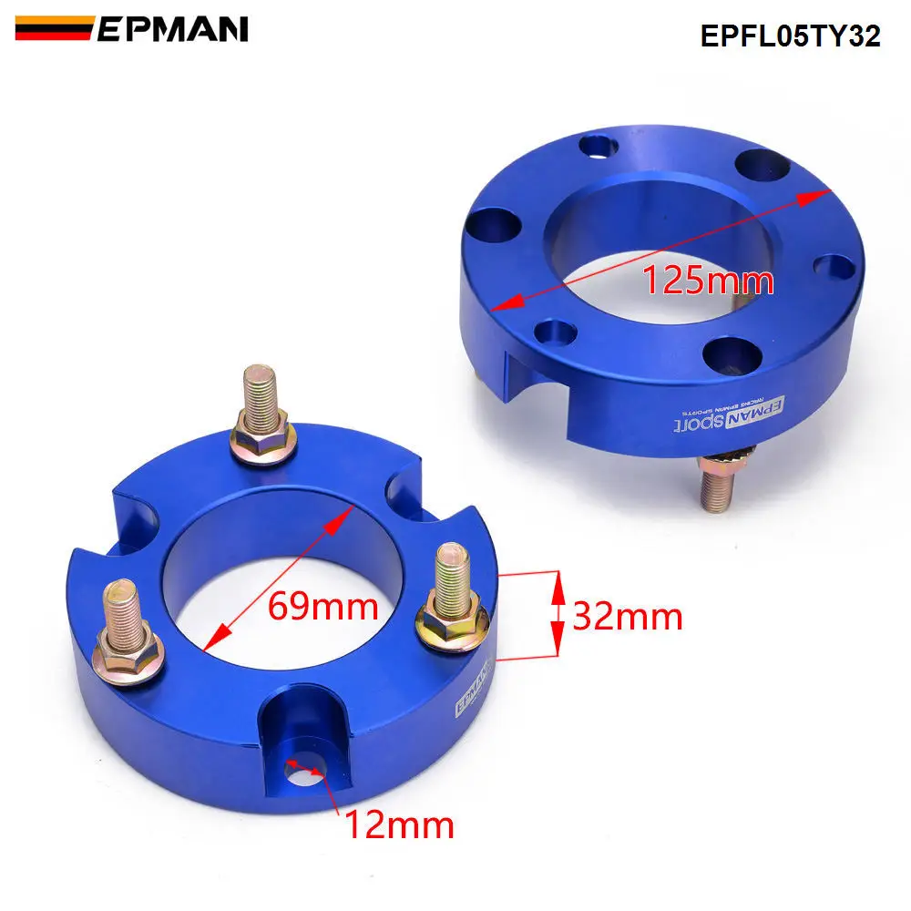 EPMAN Front Suspension Lift Up Kits For Toyota Hilux VIGO Coil Spacers Strut Shocks Absorber Spring Raise 32mm EPFL05TY32