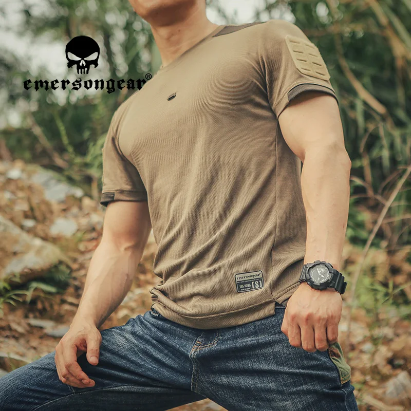 EMERSONGEAR Blue Label Tactical UMP Frogmen Sport T-Shirt Lightweight Quick Dry Running  Long Sleeve Shooting Outdoor Tshirt