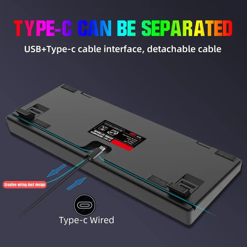 

Mechanical Keyboard Practical 87 Keys Office Mechanical Keyboard Comfortable High Sensitivity Office Keyboard