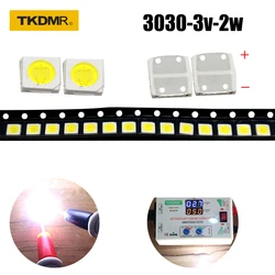 TKDMR 100/50pcs JF LED Backlight High Power 2W 3030 3V Current 500MA Color Temperature 10000-20000kl White TV Application