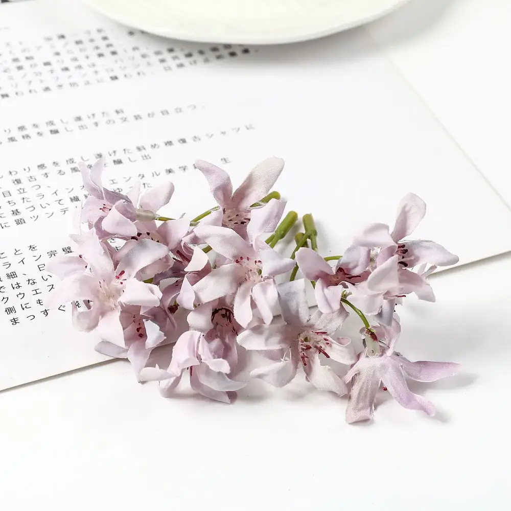 20PCs Seide Künstliche Orchidee Blumen Kopf Gefälschte Blumen Für Home Zimmer Hochzeit Dekoration DIY Vasen Girlande Geschenke Zubehör – Detail 15