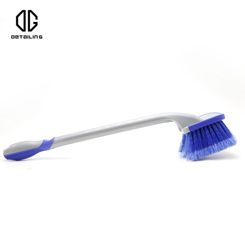 DETAILING 51cm Length Car wheel Brush Auto Detailing Long Plastic Handle Brush For Car Wash & Clean