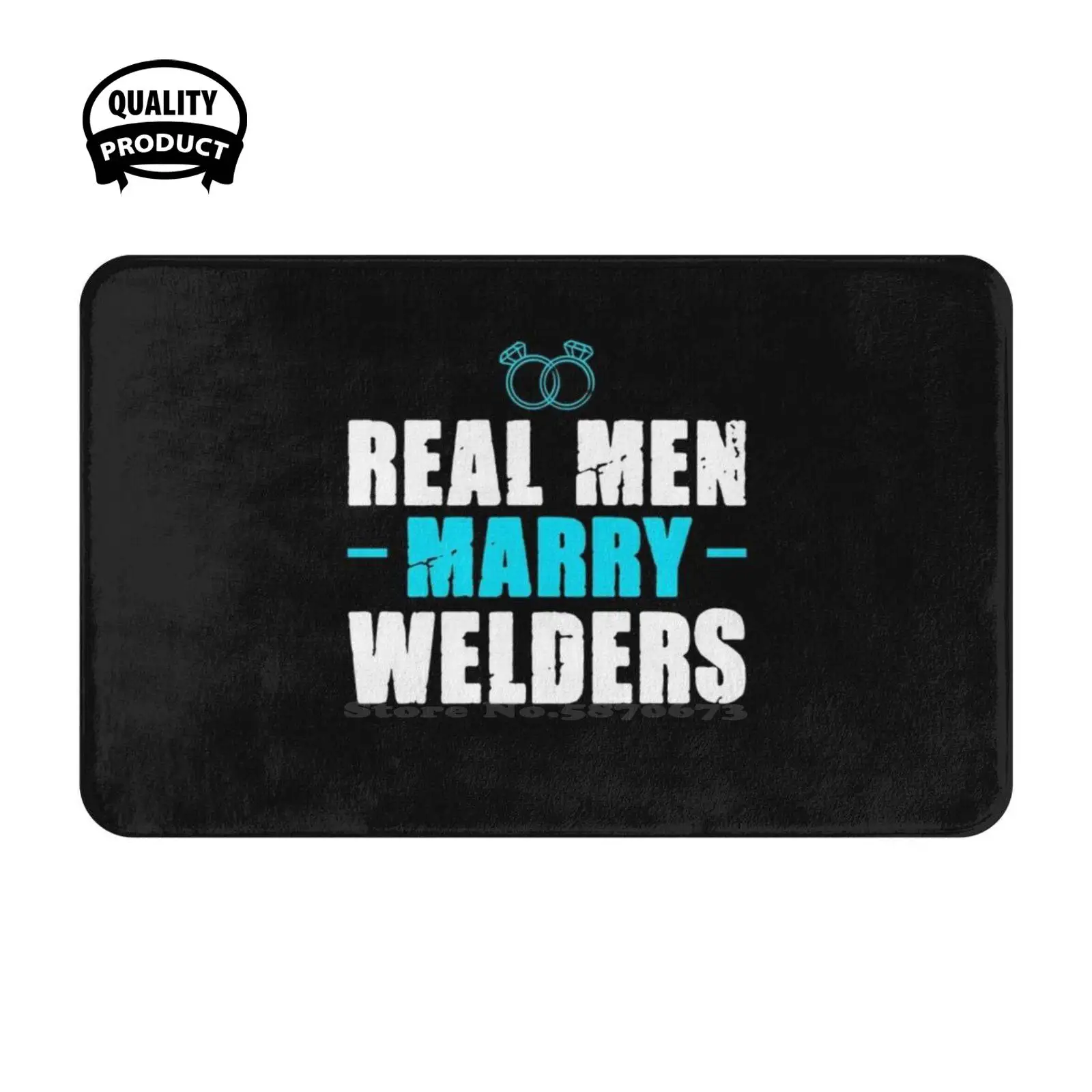 Real Men Marry : Soft Cushion Home Carpet Door Mat Car Rug Humor Career Fiscal Professional Saying Wedding Real Chair