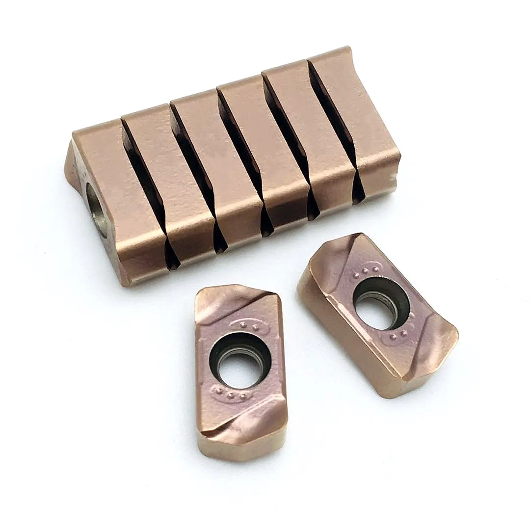 Inserto per tornitura da 10 pezzi inserto per taglio rapido a doppia faccia in metallo duro MJ AH130/AH725 LNMU 0303