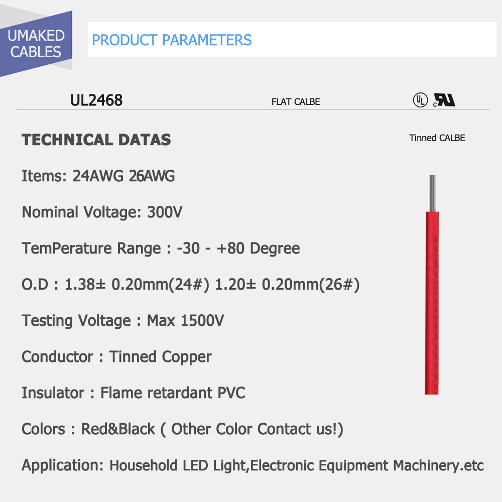 100pcs 1000pcs 24AWG 26AWG LED cbales L:10CM UL2468 Tinned Copper Red/black Wire for LED strip power extension Electronic wires