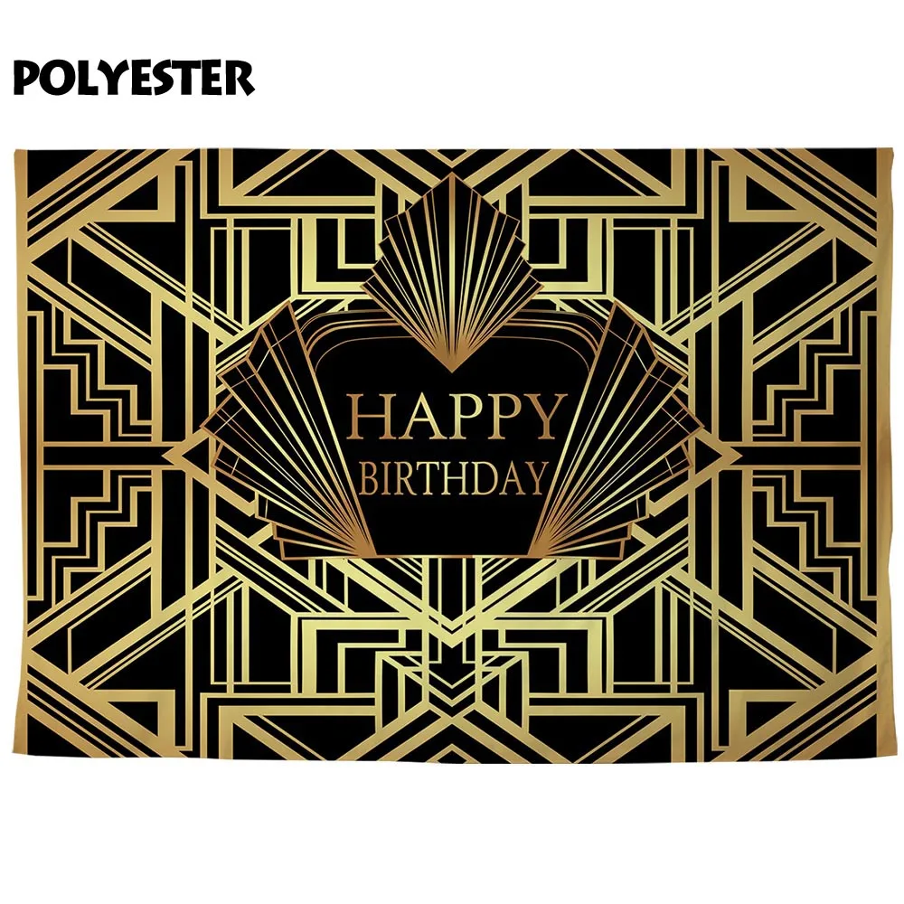 Allenjoy Gatsby Dekorasi Fotografi Latar Belakang 18 Ulang Tahun 1st 30th Photozone Latar Belakang Studio Photocall Photophone Polyester