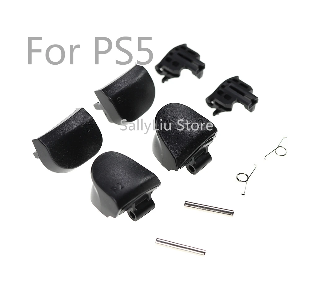 1set for L1 R1 L2 R2 spring button with LR holder frame bracket Shafts for PS5 controller for PS5 complete LR trigger button