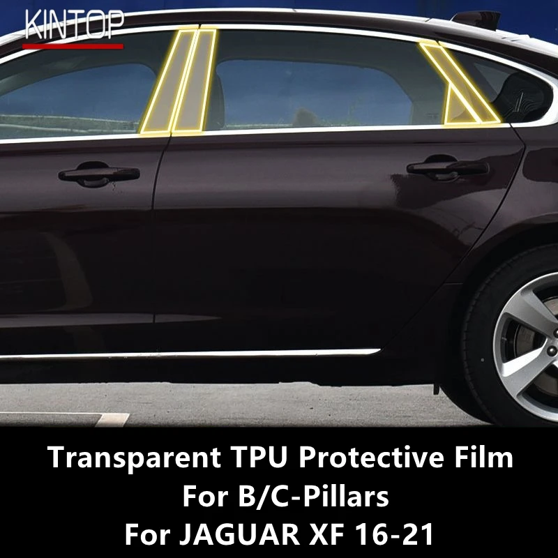 

For JAGUAR XF 16-21 B/C-Pillars Transparent TPU Protective Film Anti-scratch Repair Film Accessories Refit