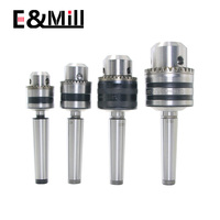 1 Set MT2 MT3 MT4 B10 B12 B16 B18 Pull back Morse thread shank Drill Chuck Arbor Lathe CNC drill machine tool holder M10 M12 M16