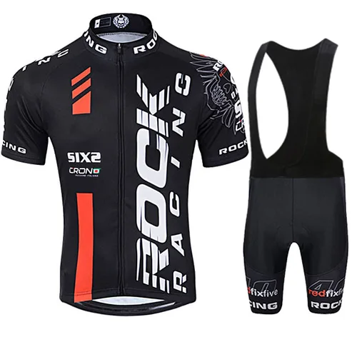Rockful Summer Racing Ciclismo Jersey para hombre, conjunto de ropa para bicicleta de montaña, ropa para bicicleta MTB
