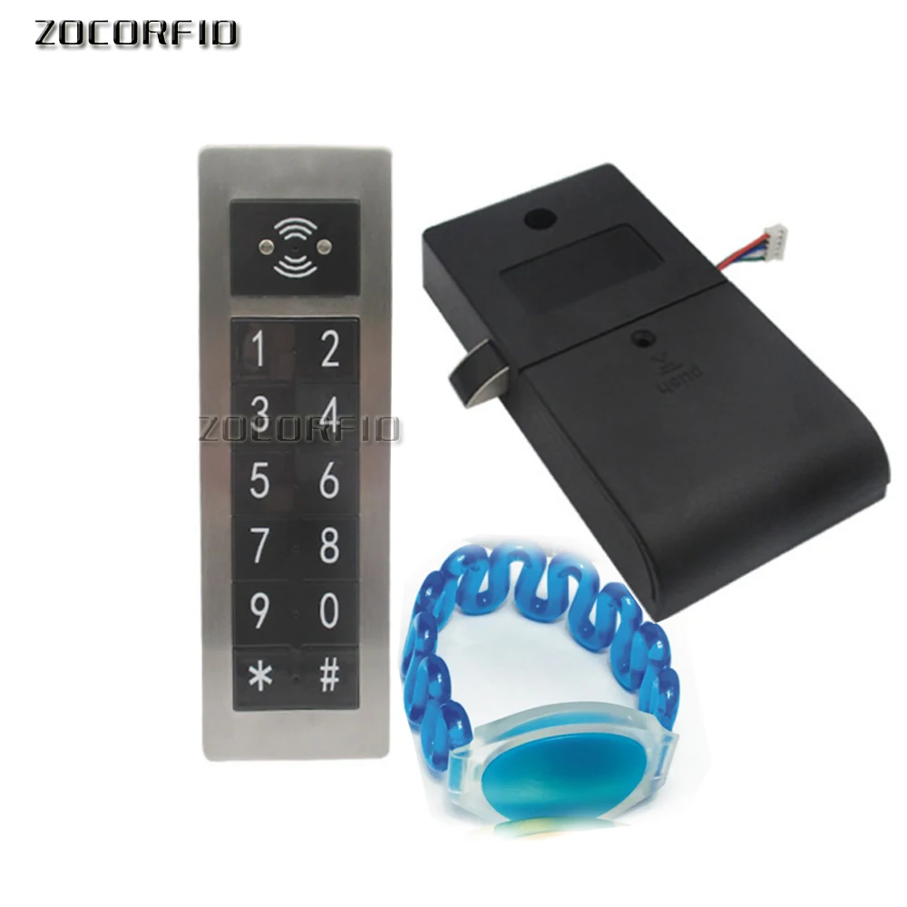 Metal 125Khz RFID&Password Keypad Number Cabinet Code Locks Intelligent Cabinet Lock