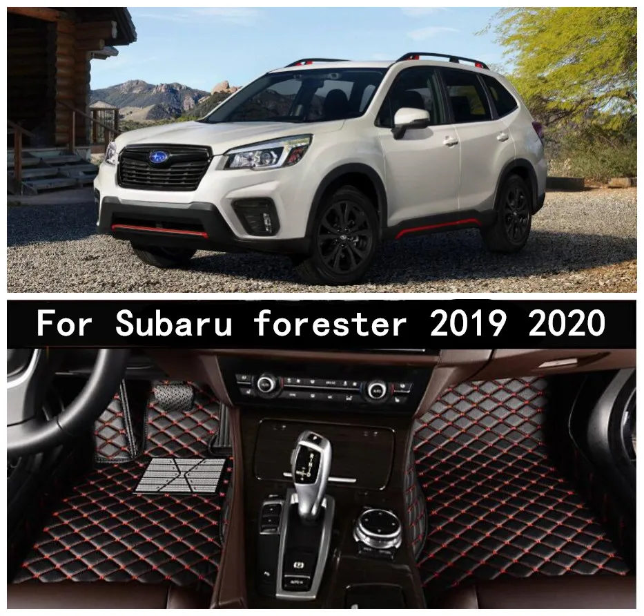 Car 3D Luxury Leather Car Floor Mats Fits For Subaru Forester 2019 2020 EMS Free shipping