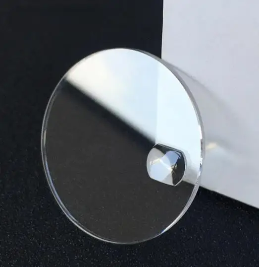 1.2mm Thick Flat Mineral Watch Crystal 29mmt to 32mm Round Glass with Date Window Bubble Magnifier Len