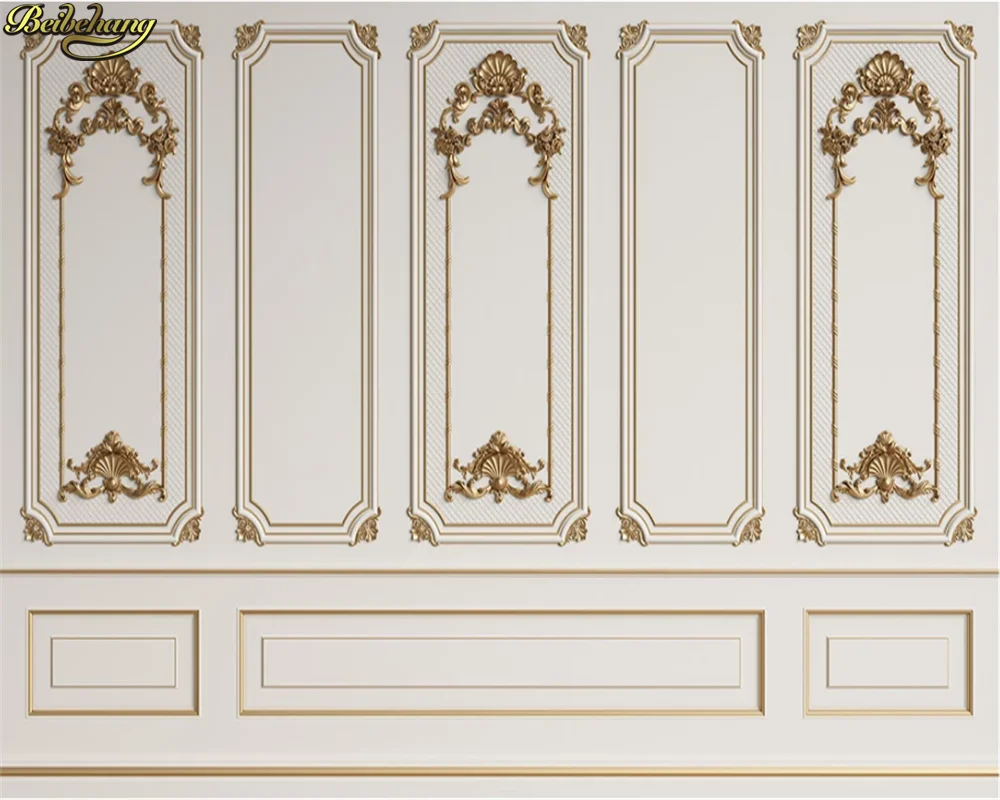 French Style Light Luxury Gypsum Wall Panel European Luxury Relief Pattern Custom Whole House Painting Decor