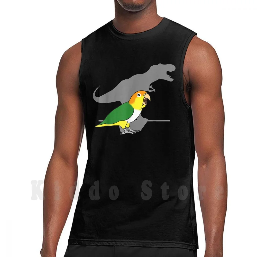 White Bellied Caique T-Rex, Birb Memes, Dinosaur Parrot Tank Tops, chaleco sin mangas, idea de regalo de cumpleaños, divertido Caique