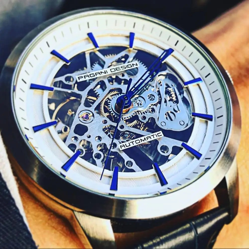 2023 New PAGANI DESIGN Mens watches Top Brand Luxury Gold Watch Men Automatic Mechanical Skeleton Waterproof Watches