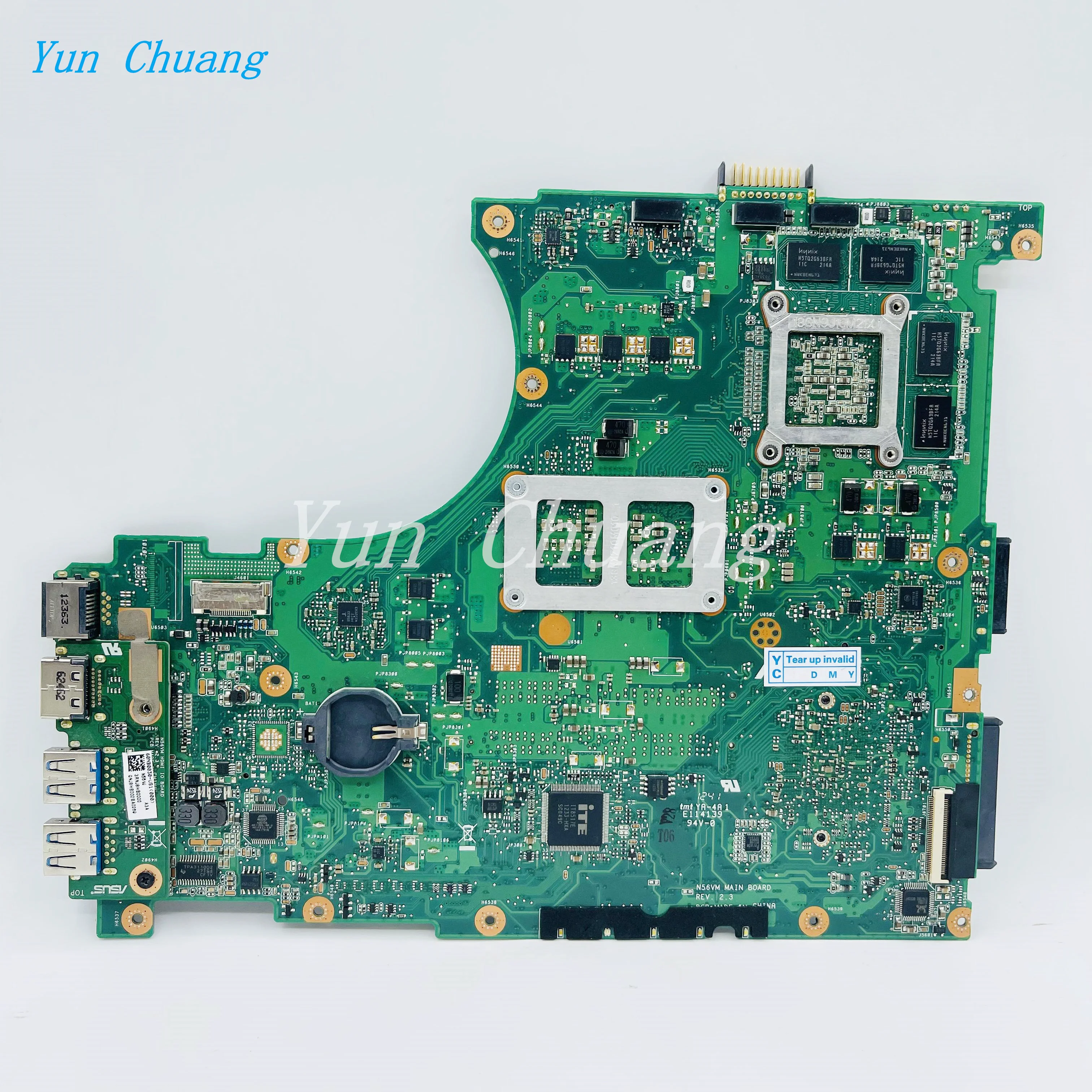 Imagem -02 - Motherboard para Asus N56v N56vz N56vj N56vz N56vb N56vm Laptop Motherboard Gt650m 2gb Ddr3 Suporte i3 i5 i7 Cpu