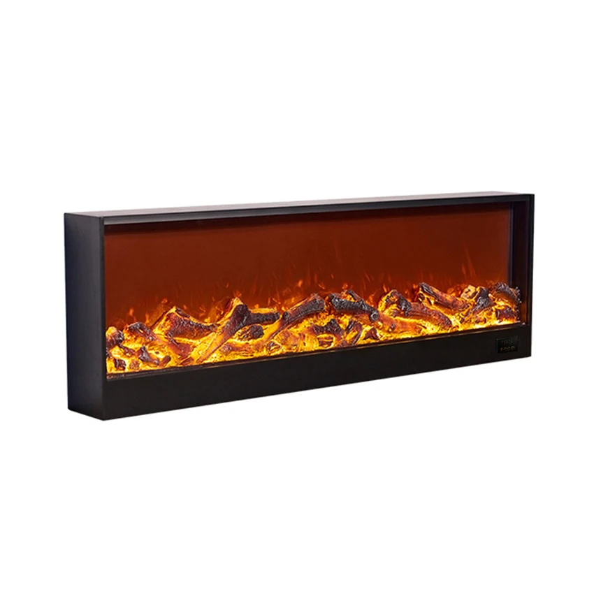 

Electric Fireplace Firebox Insert Burner Room Heater LED Optical Fire Artificial Emulational Flame Decoration Warm Air Blower