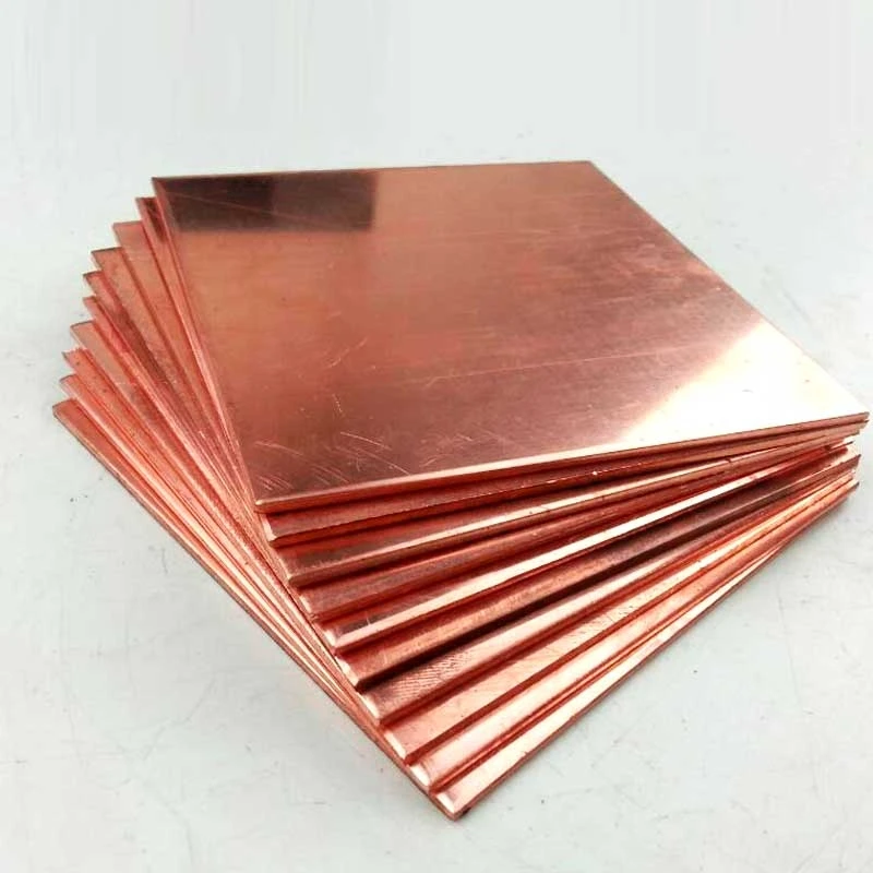 20mm to 60mm Solid Copper Block Heatsink Pure Copper Plate Electrode Sacrificial Anode Plating Sheet Customized CNC Service