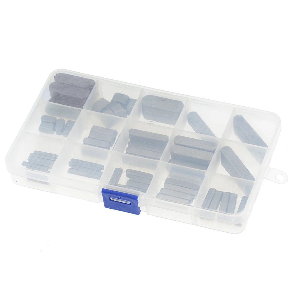 60PCS/Box Type A Round Ended Feather Key Parallel Drive Shaft Keys Set 3mm 5mm 6mm 8mm 10mm 12mm Hardware