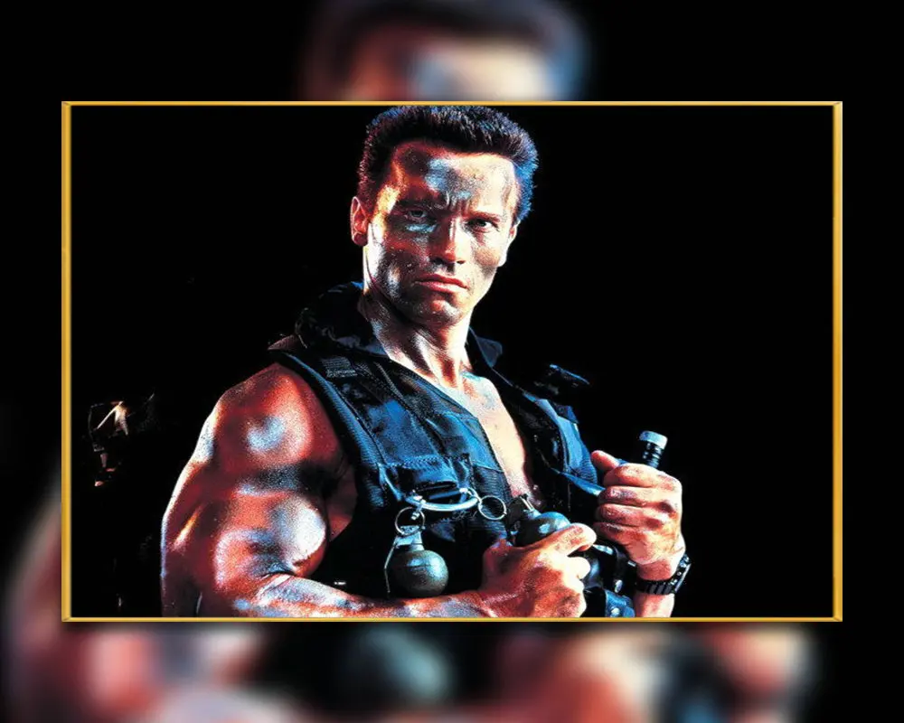 A61 Silk Poster Home Decoration Arnold Schwarzenegger Commando Movie Gigantic Wall Art Christmas Gift