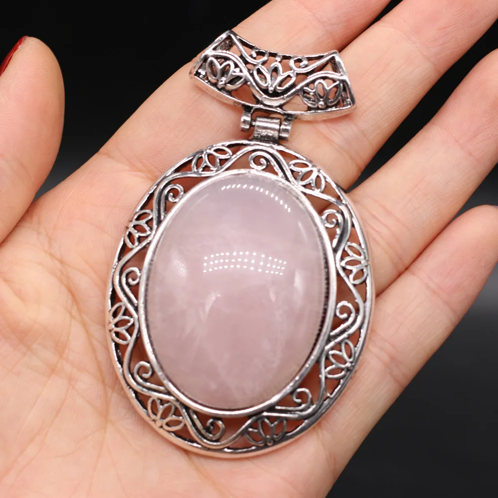Natural Stone Pendant Red Stripe Agates Lapis lazuli Crystal for Trendy Jewelry Making Women Pendant Necklace Crafts