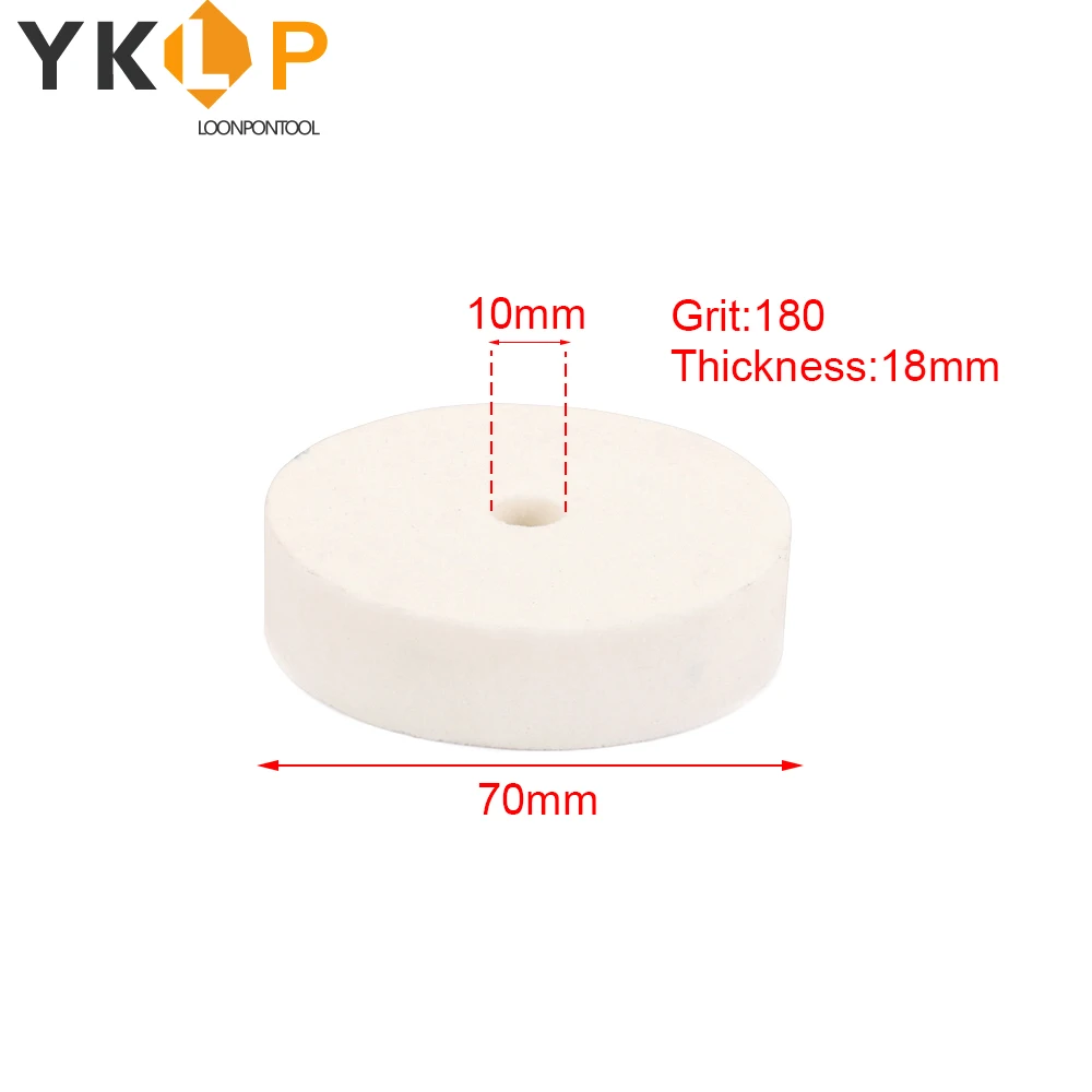 3 Inch 70mm White Ceramic Grinding Wheel Abrasive Tool For Grinder 180 Grit 1Pc