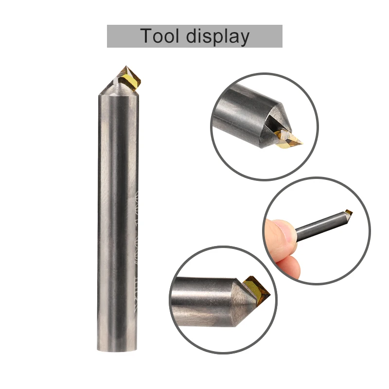 Imagem -04 - Mcd Diamante Chanfro Fresagem Ferramentas Espelho de Cristal Fresa Cnc Hub Turning Inserções para Ferramentas de Processamento de Jóias Torno Bits