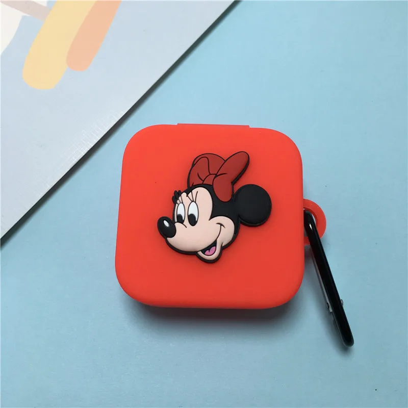 Custodia protettiva per auricolari in Silicone Cartoon Disney per Xiaomi Air 2 SE scatola per cuffie Bluetooth per Xiaomi auricolari Cover con gancio