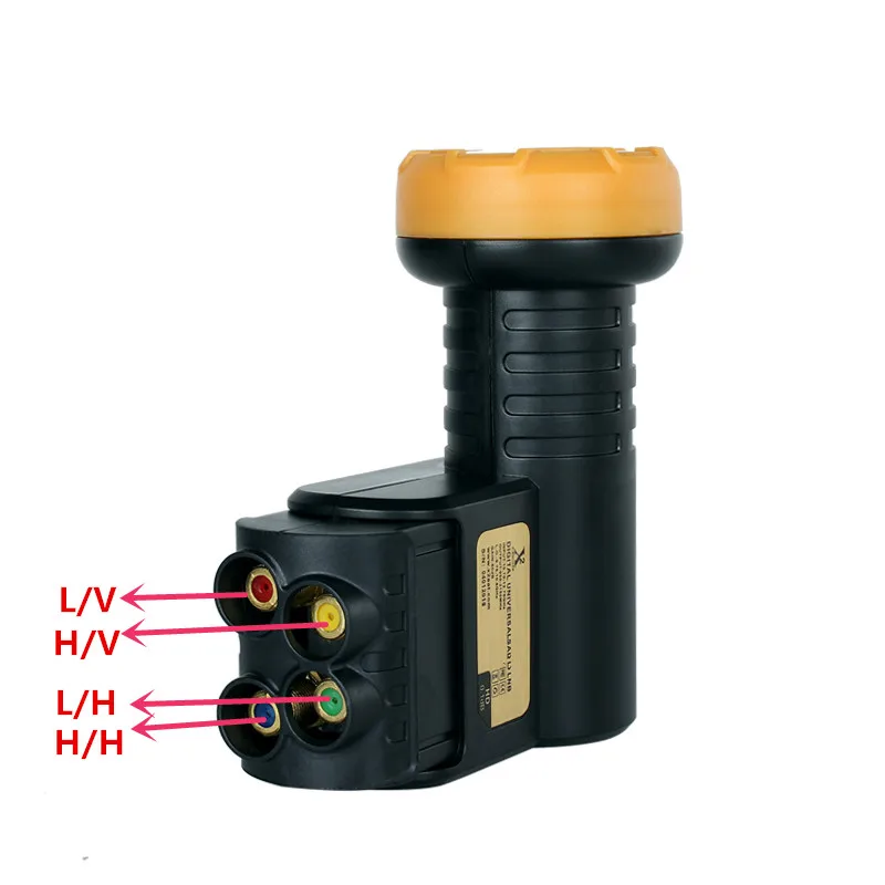 Universal Quattro LNB with Quad output For Full HD 3D TV Used With Mulitswitch