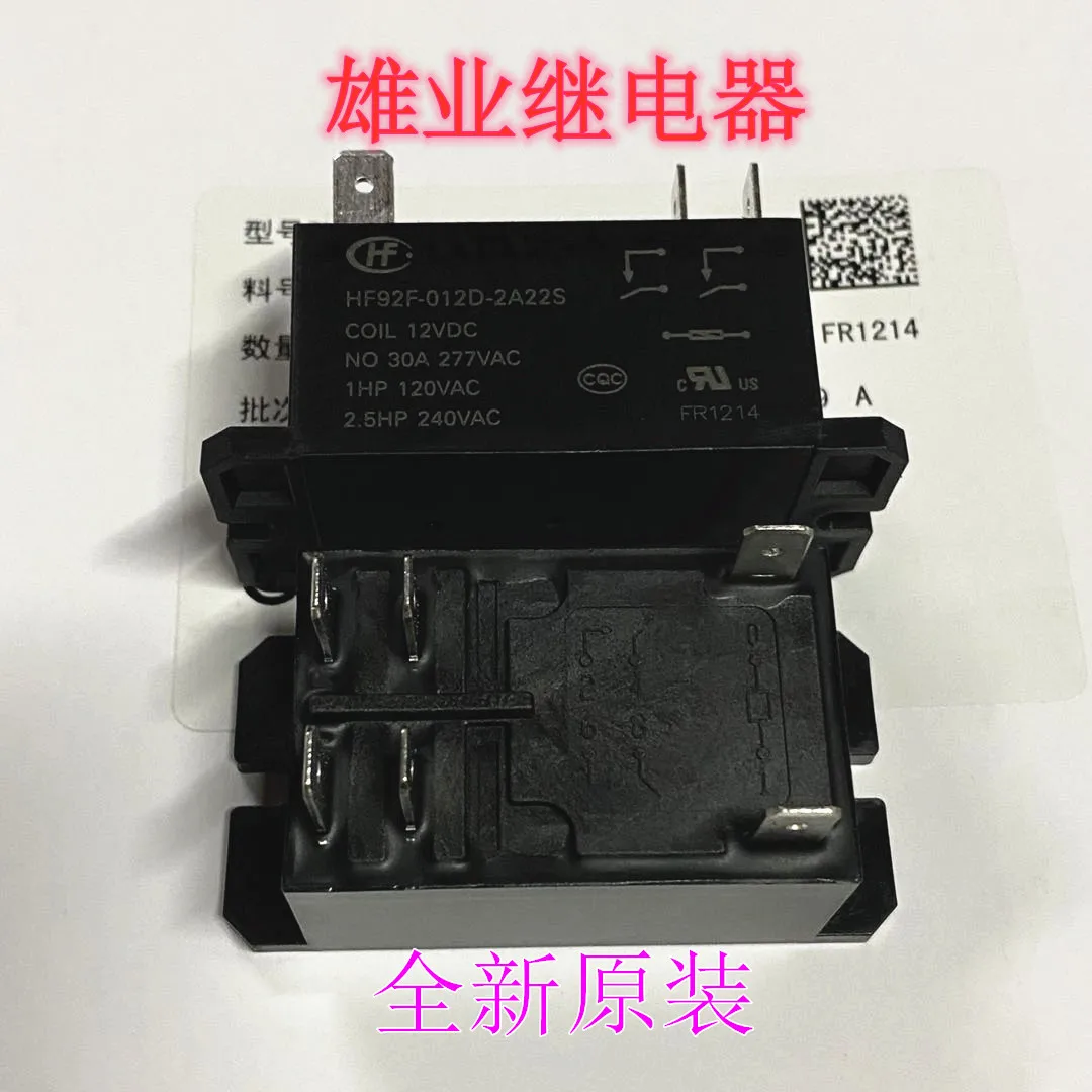 Brand new hf92f-012d-2a22s 12VDC Hongfa power relay 30A 6 pin